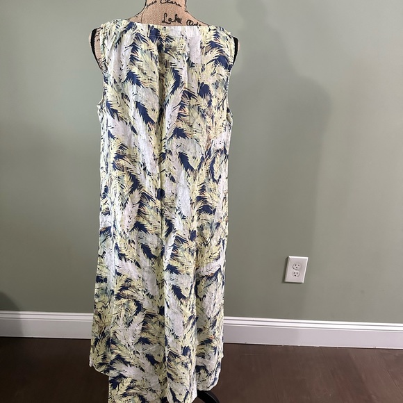 J. Jill Linen Multicolor Print Midi Dress - Picture 9 of 10
